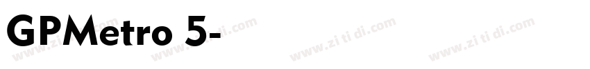 GPMetro 5字体转换